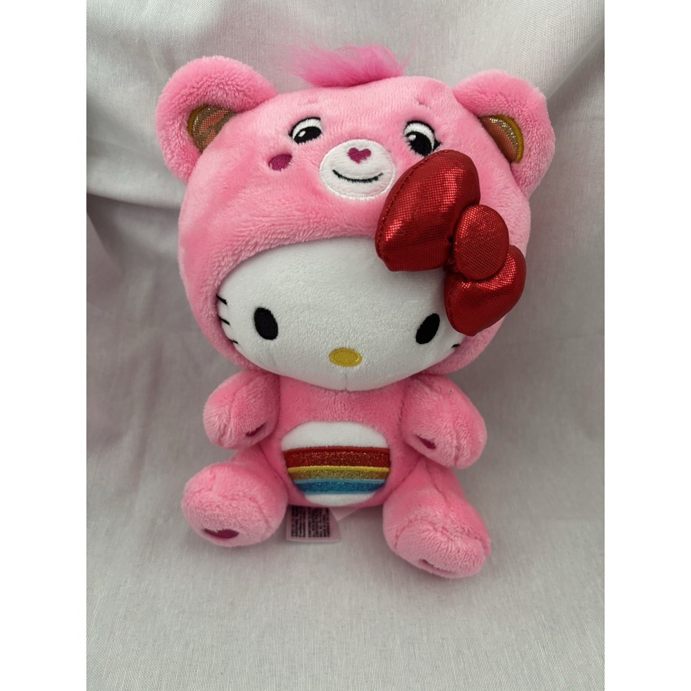 Hello Kitty and Friends x Care Bears Hello Kitty Cheer Bear Pink Rainbow 2023